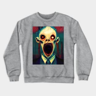 Forest Monster Halloween Design Crewneck Sweatshirt